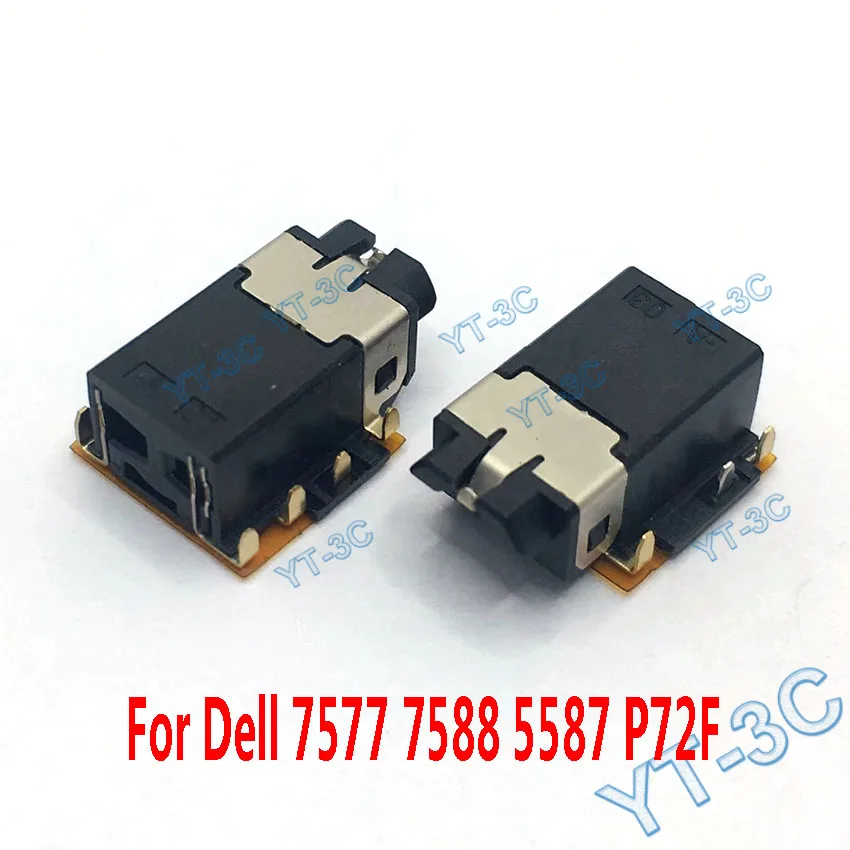 2PCS 새로운 오디오 잭 헤드폰 포트 커넥터 소켓 노트북 3.5mm 7pin, Dell 7577 7588 5587 P72F