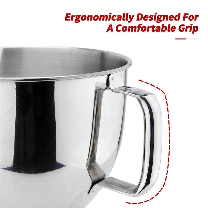 

L56A-чаша для миксера из нержавеющей стали 5QT, совместимая с миксерами KITCHENAID TILT-HEAD STAND, 4,5-5 литров, 5-литровая чаша для смешивания