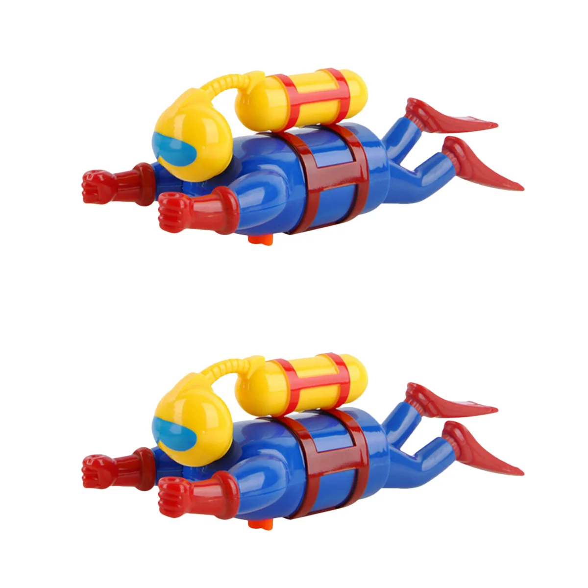 2 PCS Floating Shower Toy Wind up Winding Diver Bathtub Swimming Water Toys Baby