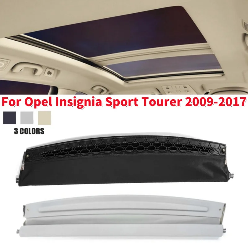 1-個車パノラマサンルーフサンシェードカーテンカバースカイライトサンシェードサンルーフバイザーオペル記章スポーツツアラー-2009-2017