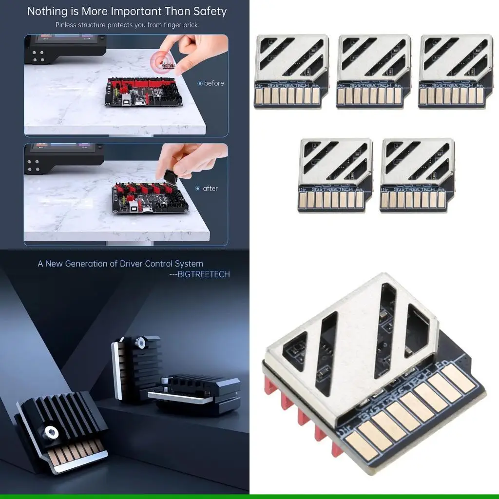 

U55C 5 кусочков EZ2209 Кэтапер Драйвер двигателя Плата управления принтером с помощью подключения драйвера EZ Heatsink EZ