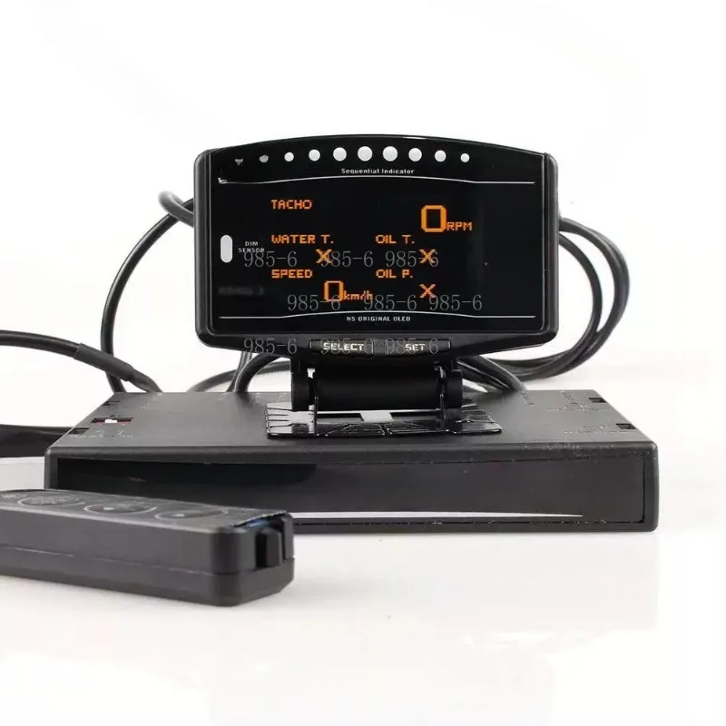 10-in-1 Multifunction Racing Gauge, OLED Digital Display for Water Temp, Oil Temp & Turbo Boost