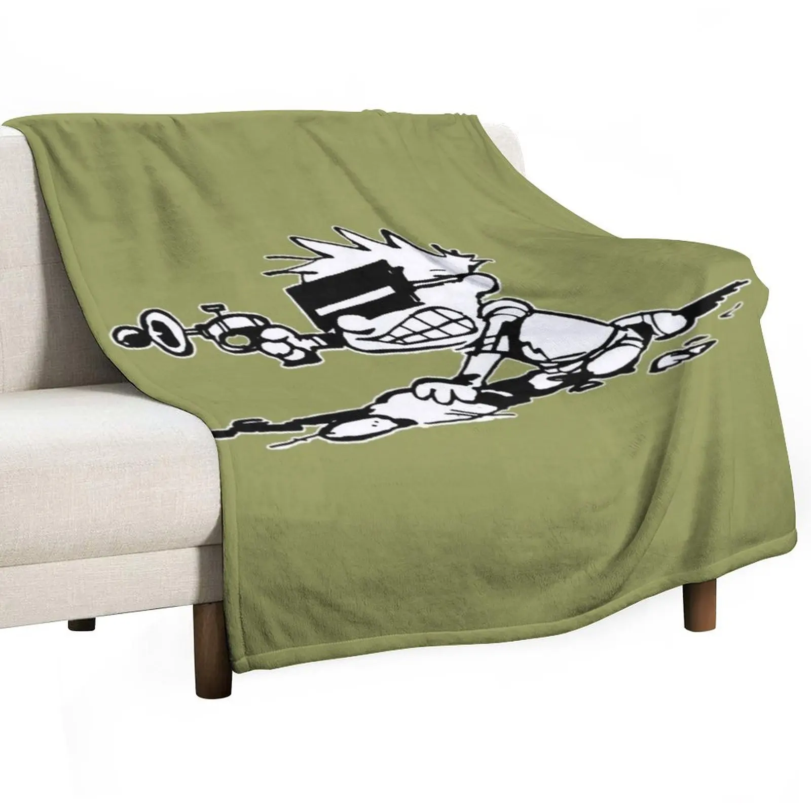 

Spaceman spiff calvin \t Throw Blanket Soft Plaid Custom Beach wednesday Blankets