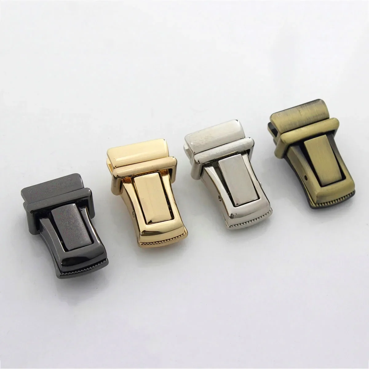 1piece Bag Lock Metal Push Press Lock Tongue Lock Closure Clasp Buckle for Leather Craft Bag Parts DIY Hardware Accessories