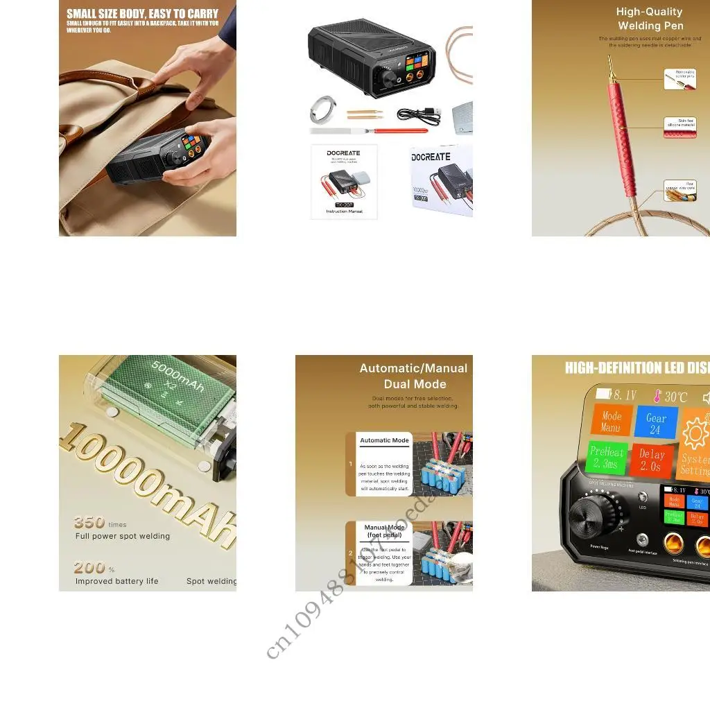 

Double Pulses Point Welder Equipped with LCD Display & Auto Manual Switching Auto Welder Device for Welding Steel