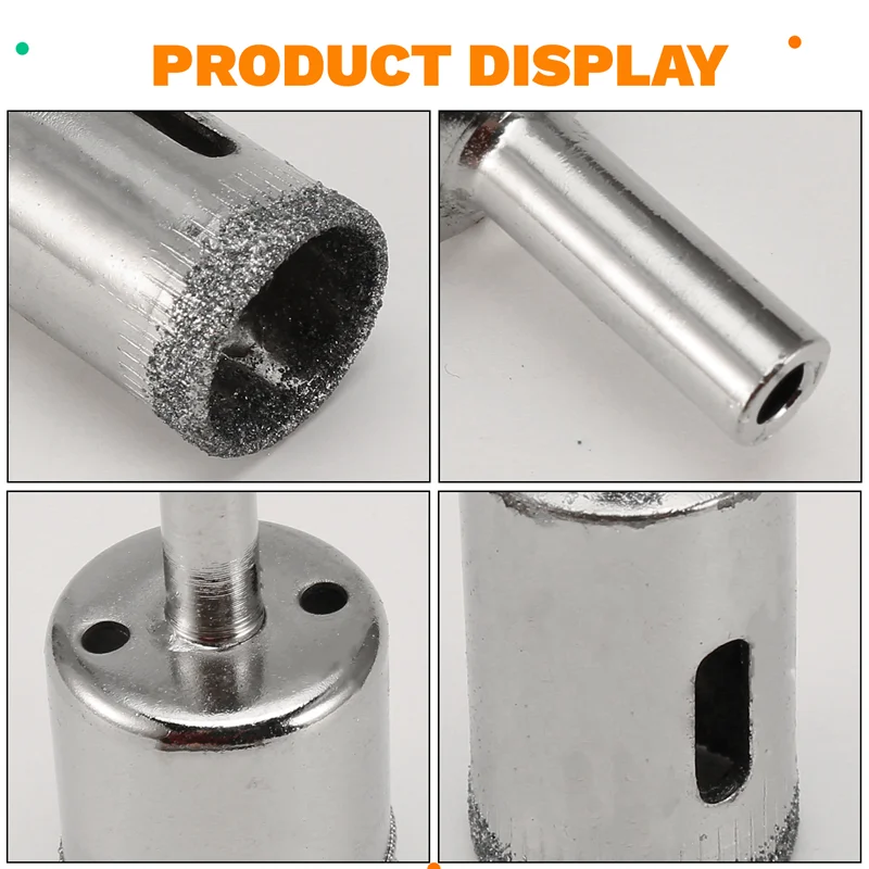 A96I-Diamond Drill Bits Set, 10 PCS Diamond Hole Saw Set, Glass Drill Bit For  Tile Porcelain Marble Granite Bottles