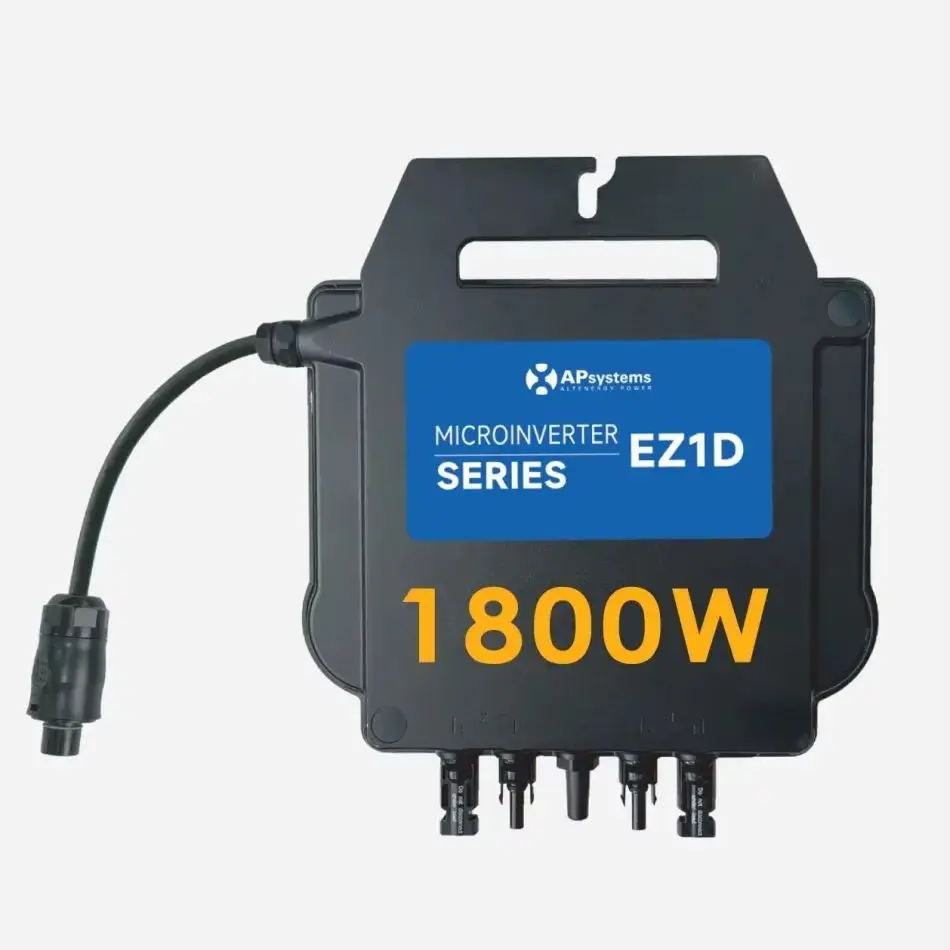 APsystems EZ1D 1800W Mikro-Wechselrichter mit Betteri ®   Plug-and-Play WLAN- und Bluetooth-Verbindung für Balkonkraftwerke
