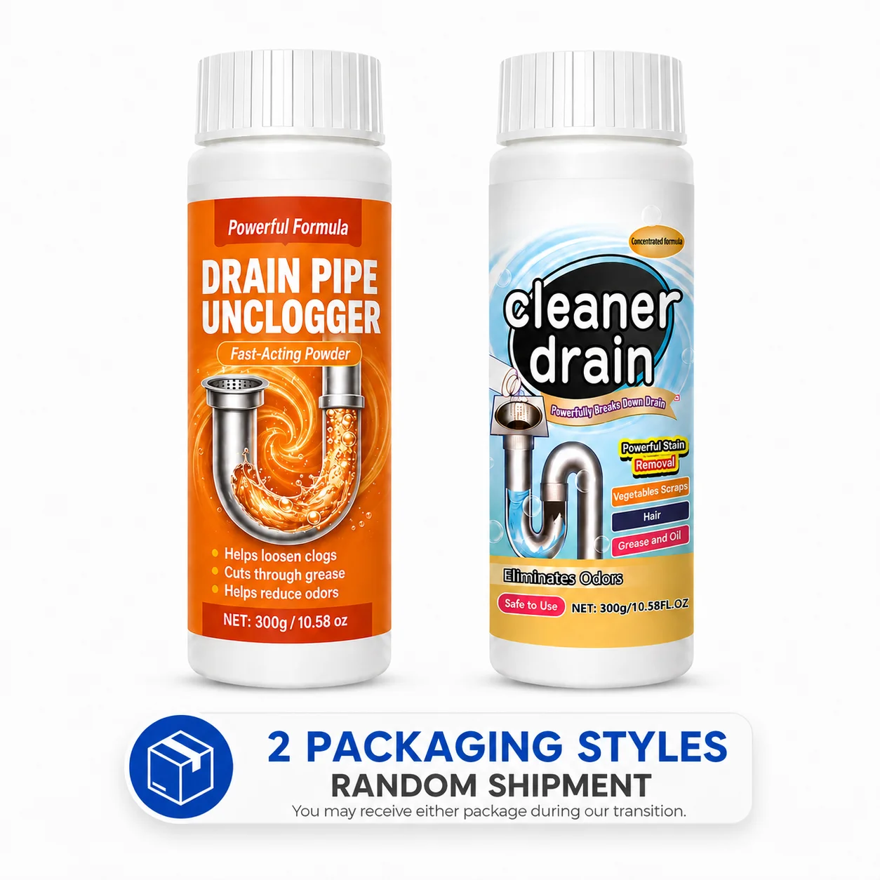 1pc/2pcs/3pcs Powerful Drain Cleaner Powder, Pipe Unclogging Solution For Kitchen & Bathroom, Quickly Dissolves Hair & Grease, Deodorizes And Prevents Blockages view 8