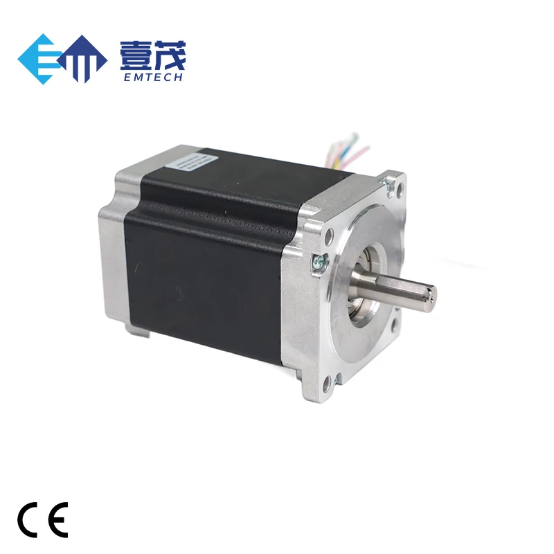 ROHS 인증 EMTECH NEMA 34 86*118mm 하이브리드 오픈 루프 스테퍼 모터 DC 60V 자동화 시스템용