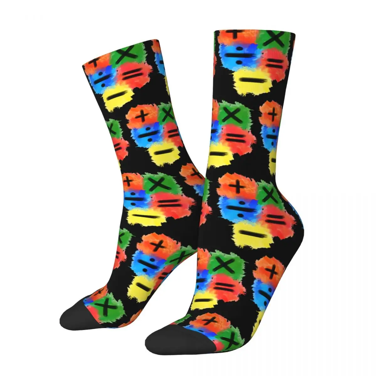 Ed Sheeran Music Socks The Mathematics Tour Funny Stockings Winter Anti Skid Women Men Socks Medium Soft Design Cycling Socks