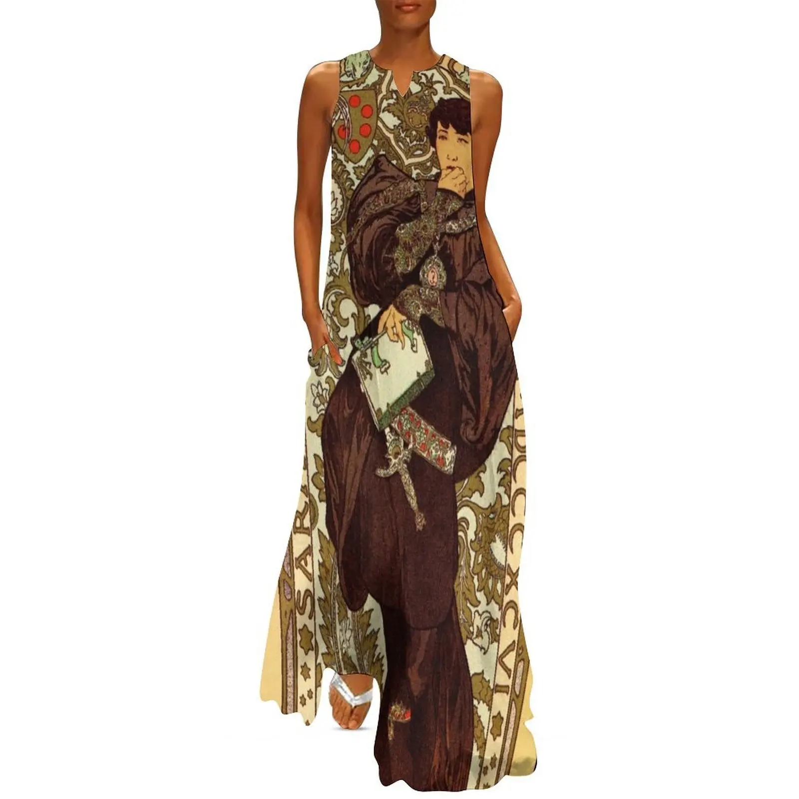 

Vintage Alphonse Mucha Lorenzaccio vertical banner Long Dress Summer dresses for women dresses for womens 2025