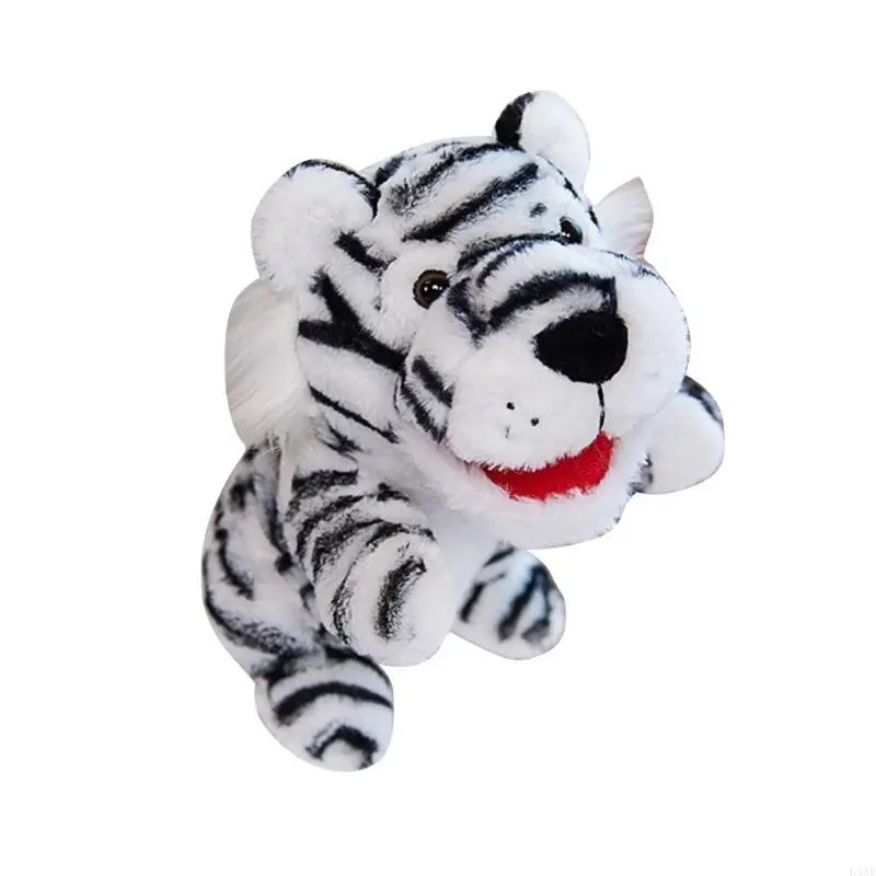 L38E Hand Puppet Toy Stuffed Animal Plush Jungle Animal Puppet Hand Doll for Kindergarten Toddler Parents Storytelling Props