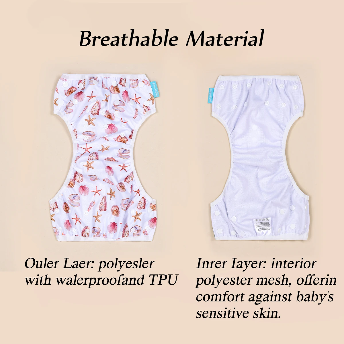 Baby Swim Diapers Reuseable Washable & Adjustable for Swimming Lesson & Baby Shower Gifts