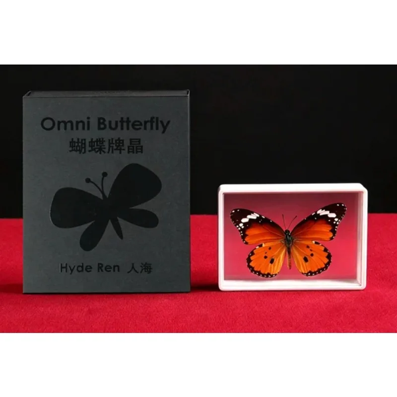 Omni Butterfly Playing Cards Magic Trick Visual Clear Deck Card Transformation Illusion Professional Close Up Magician Gimmick