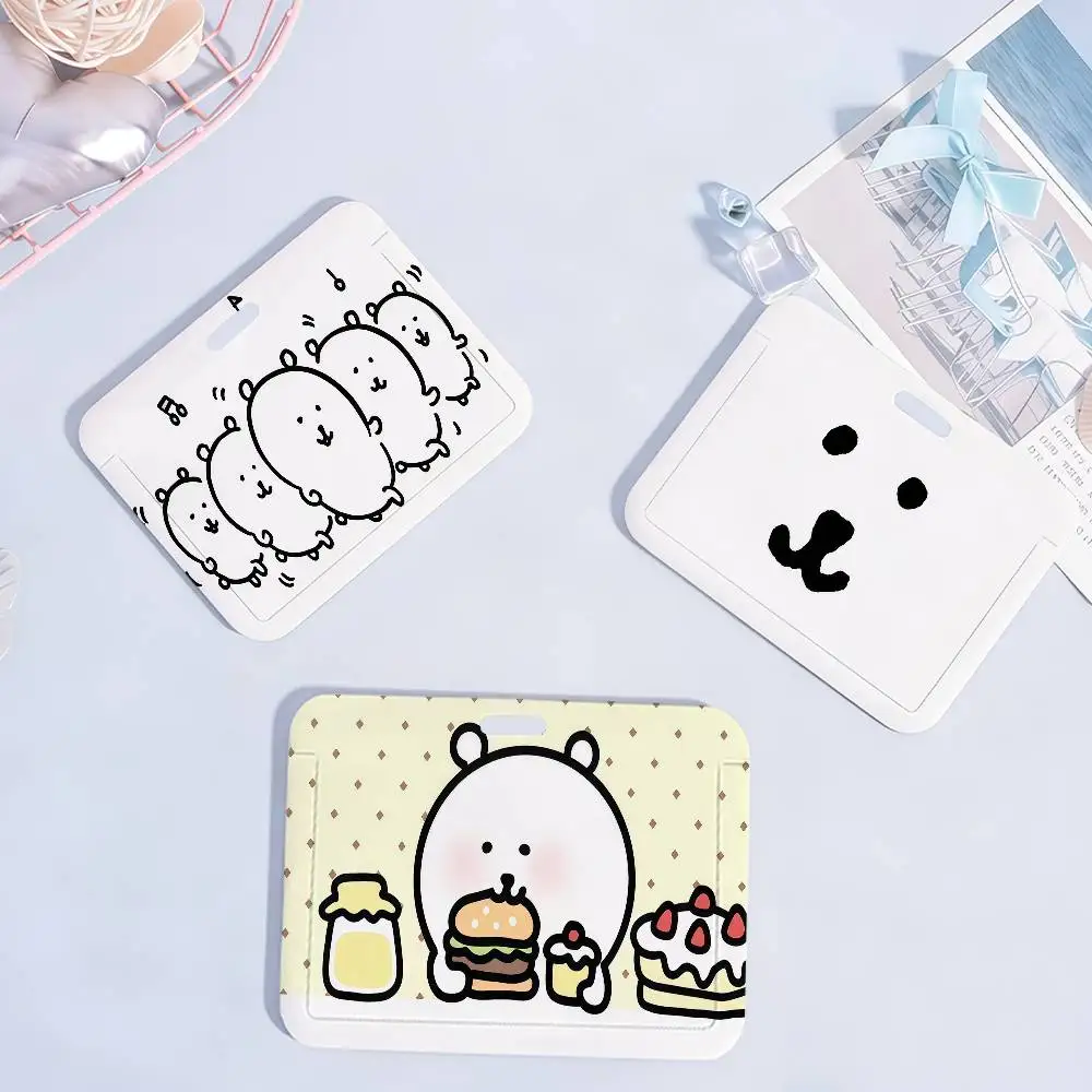 

Белый мультяшный держатель для карт J-Joke Bear: для транспортных, рабочих, удостоверений личности, студенческих и обеденных карт