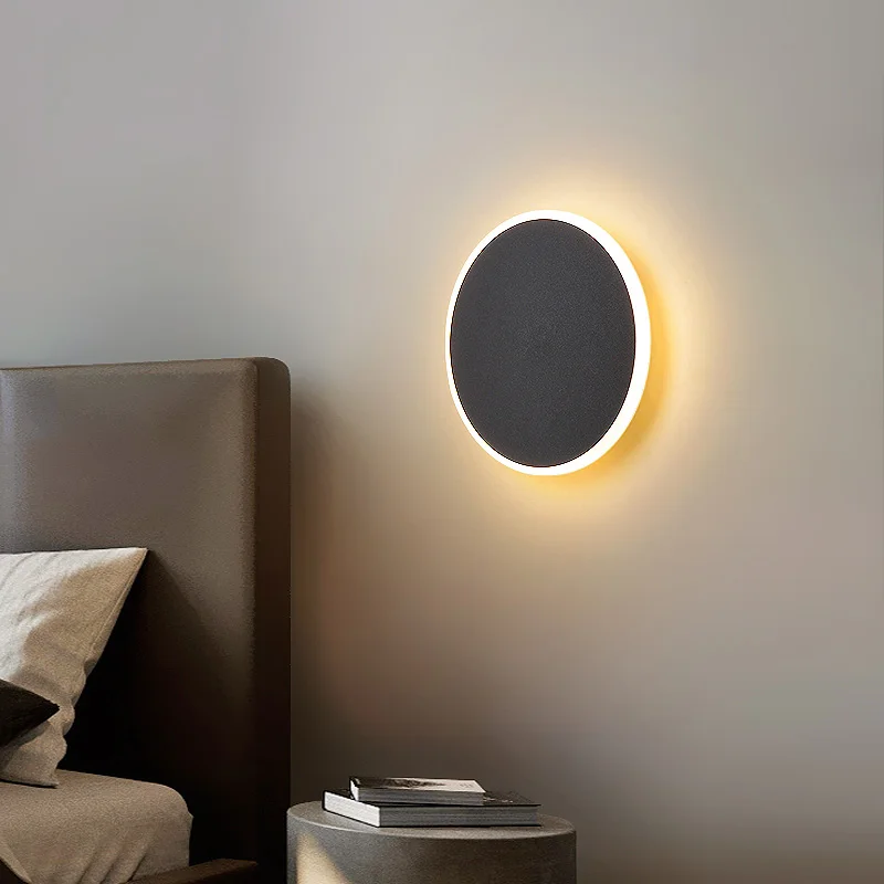 Lámpara de pared táctil con interruptor de sensor, lámparas LED que cambian de color, Fondo para sala de estar, pasillo, porche, luces de ambiente