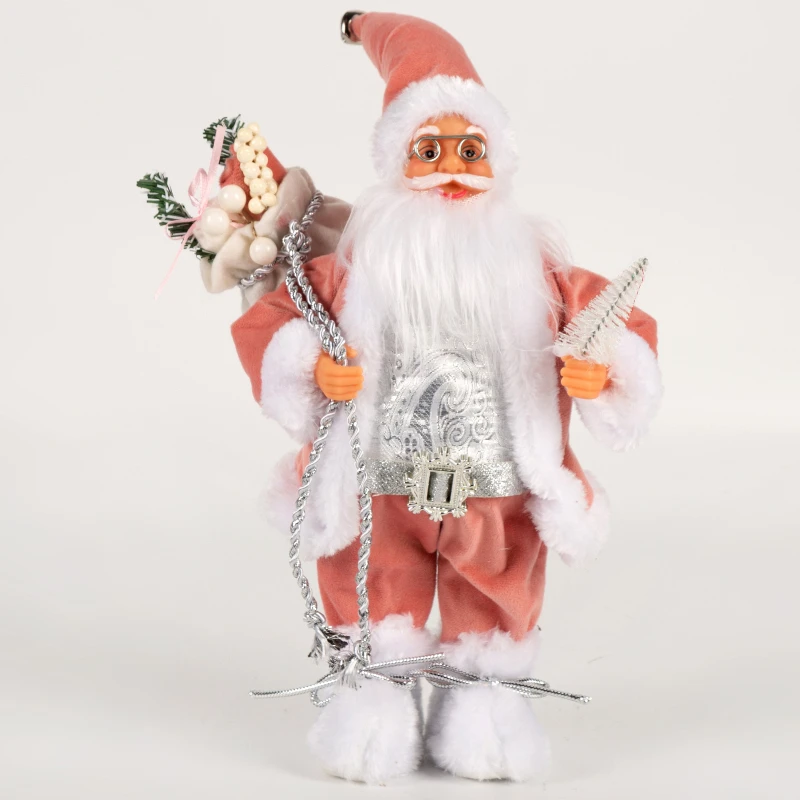 

45/30cmBig Santa stand Claus Doll Toys Mall Desktop Window Ornaments Christmas Decorations for Home 2023 New Year Kid Gifts