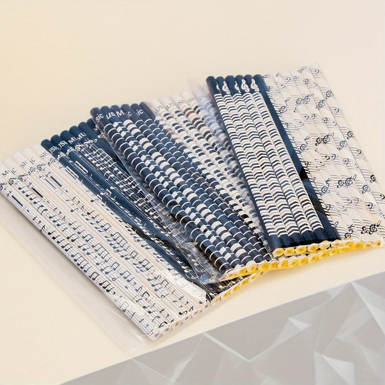 12 Stück Bleistift – Klavier, Musiknoten, runder Stifthalter, HB-Bleistift, Schreibwaren zum Schreiben, Zeichnen, Kunstwerk-Design – Detail 7