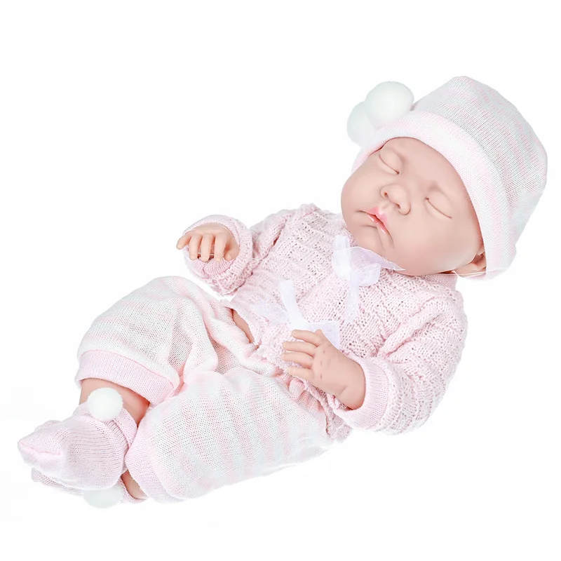 Loulou Can Open Mouth Reborn Doll Baby Full Body Soft Silicone Bebe Doll Boy And Girl For Choose
