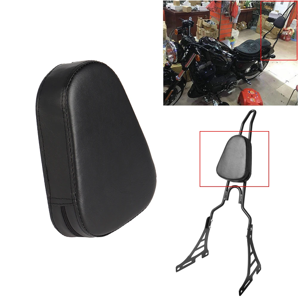 

1pcs Motorcycle Universal Black Synthetic Leather Sissy Bar Backrest Cushion Back Pad For Harley Honda For Yamaha For Suzuki