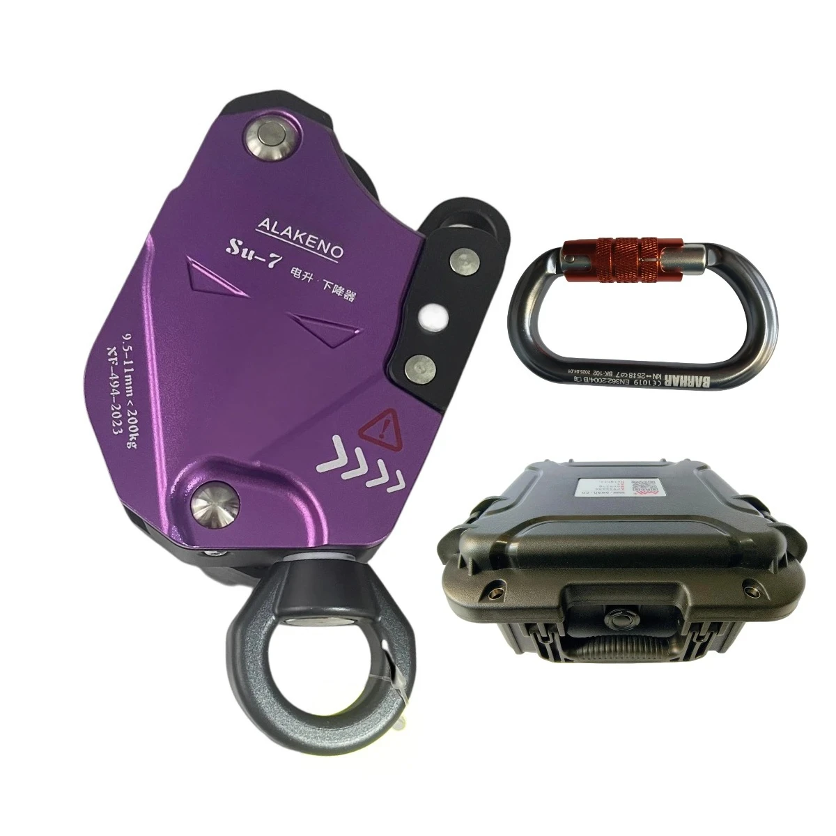 전기 하강 장치 Su-7 리프트 디센더 유니버설 조인트 포함 공중 작업/로프 등반/야외 활동용