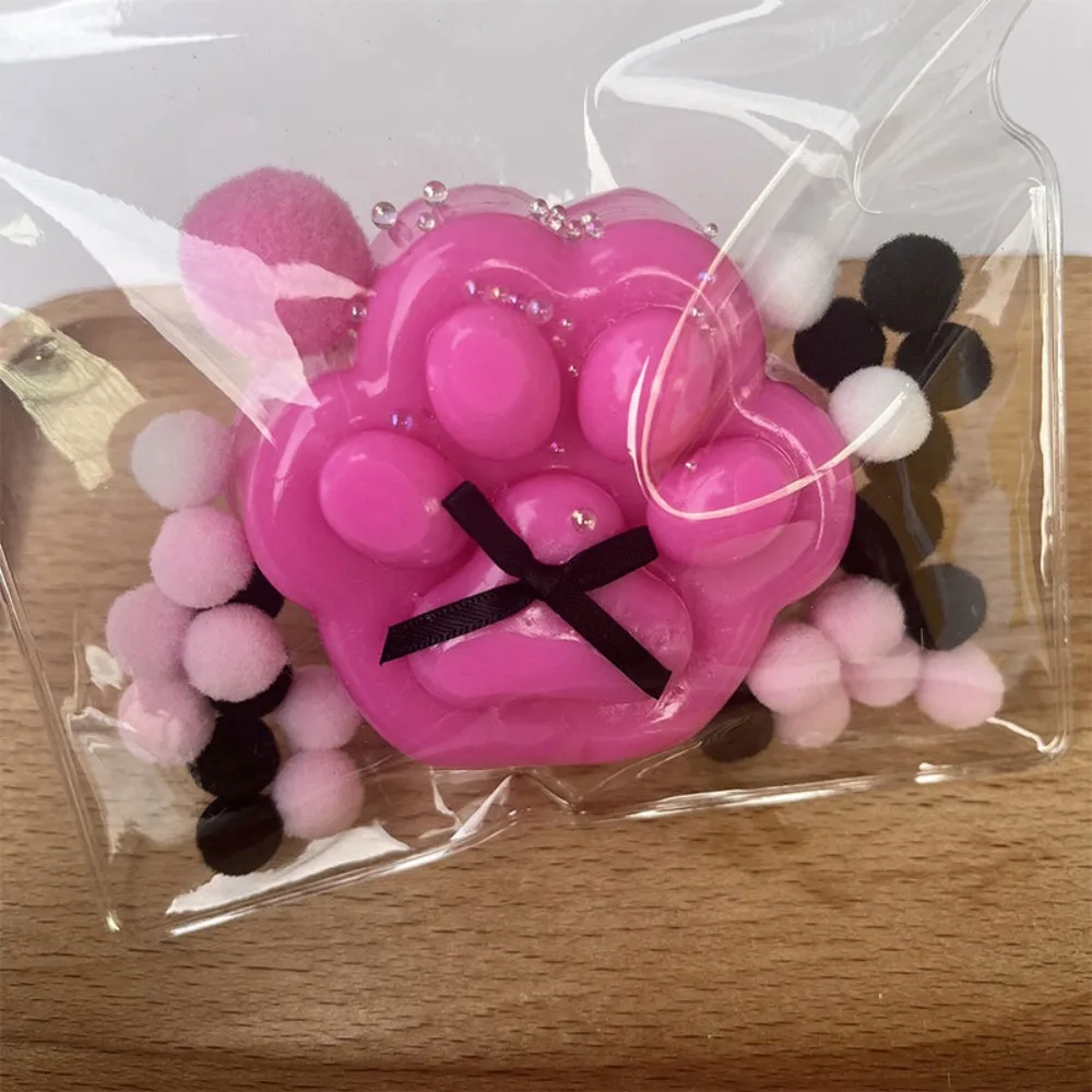 

Супербольшая прозрачная игрушка-антистресс в виде кошачьей лапы, медленно восстанавливающая форму, разноцветная, для детей