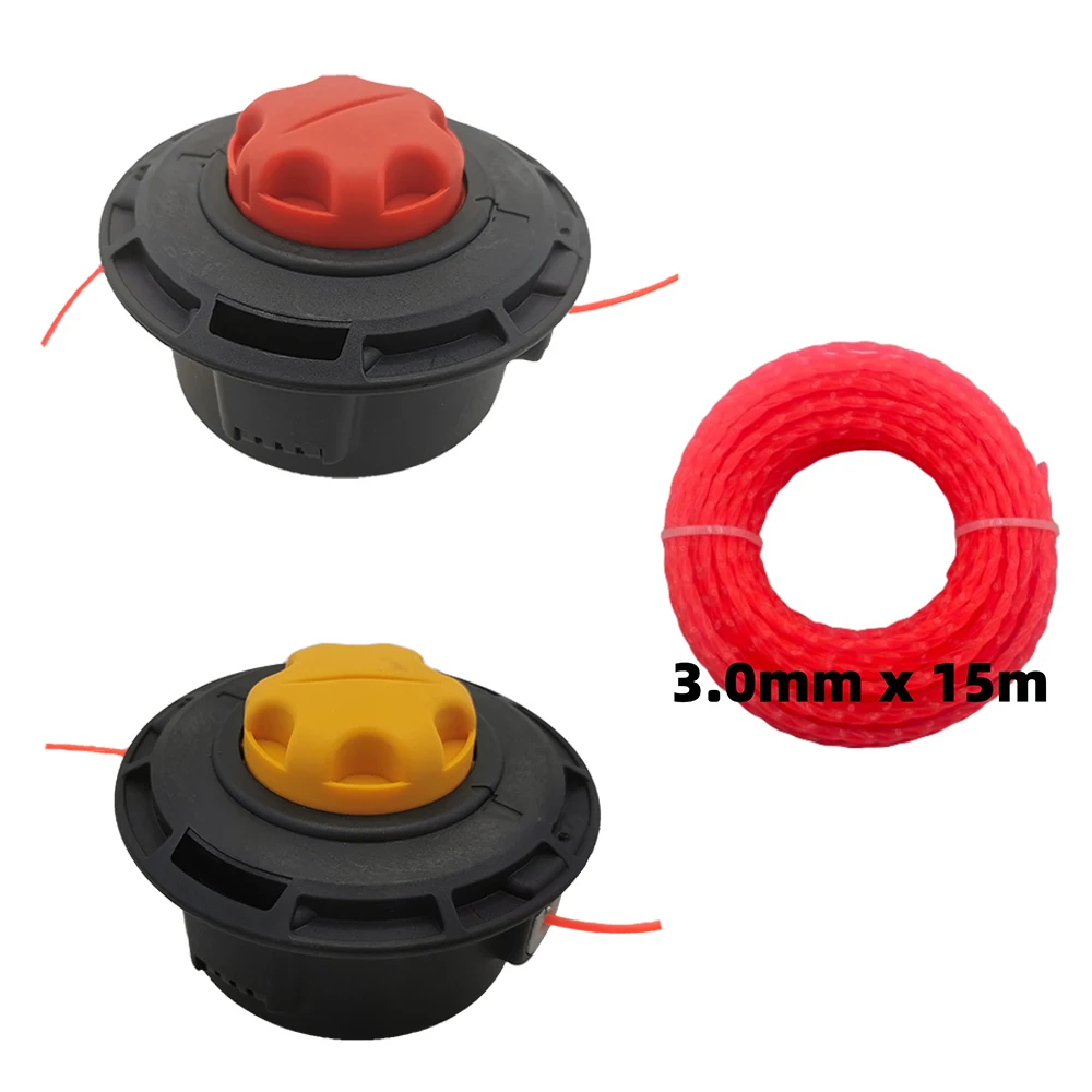 Petrol Mower Trimmer Head For FUXTEC Strimmer Bump Feed Line Spool Lawn Mower Brush Cutter Garden Power Tool Accessories