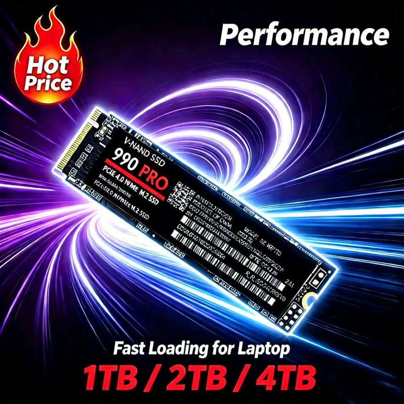 990 PRO M.2 2280 NVMe SSD PCIe Gen4 Hochgeschwindigkeits-Solid-State-Laufwerk 2 TB 4 TB Interner Speicher für Laptop Desktop-Computer – Detail 2