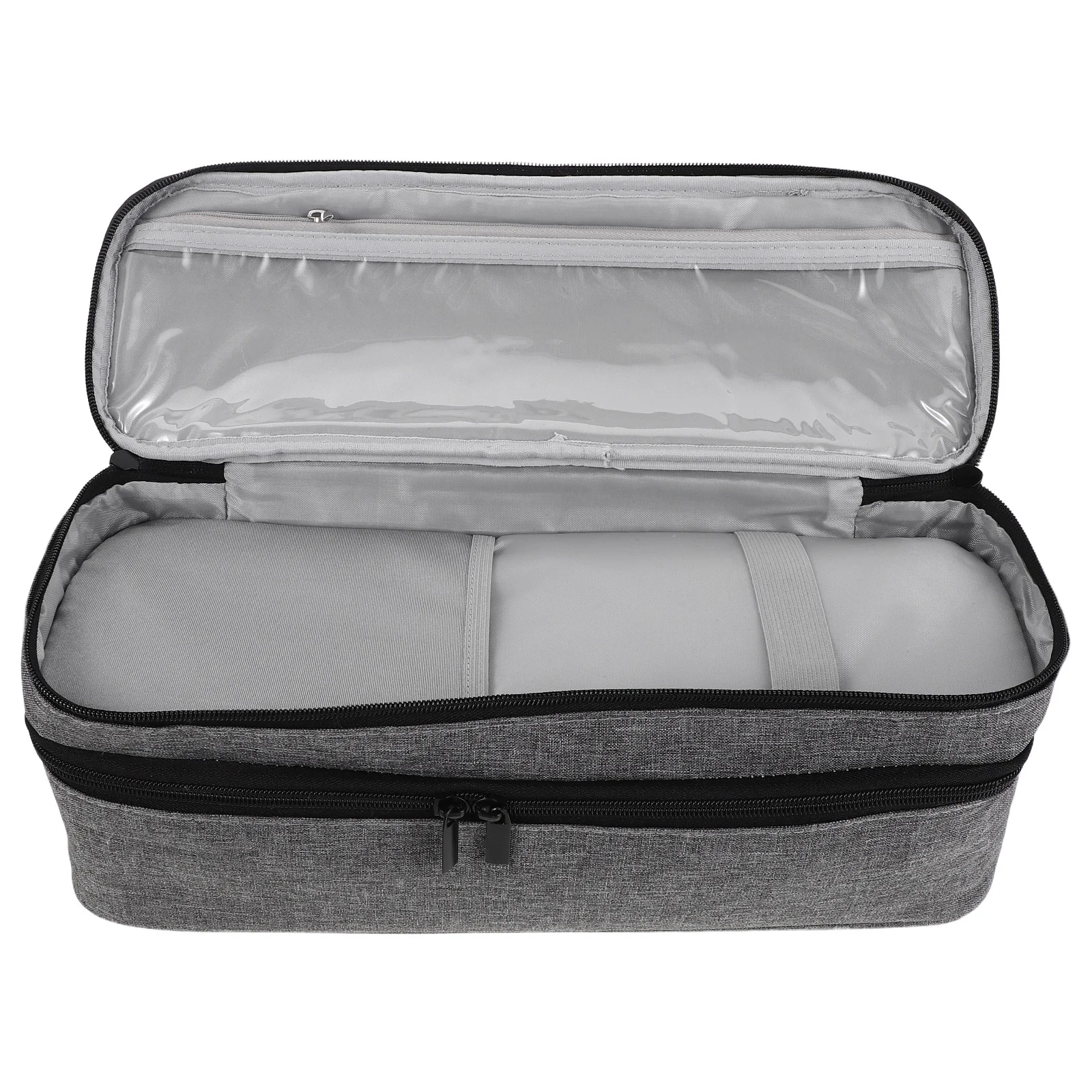 

Double-Layer Hair Dryer Carrying Case Portable For Travel Organizer Spacious Storage Bag Styling Tools Accessories Volume