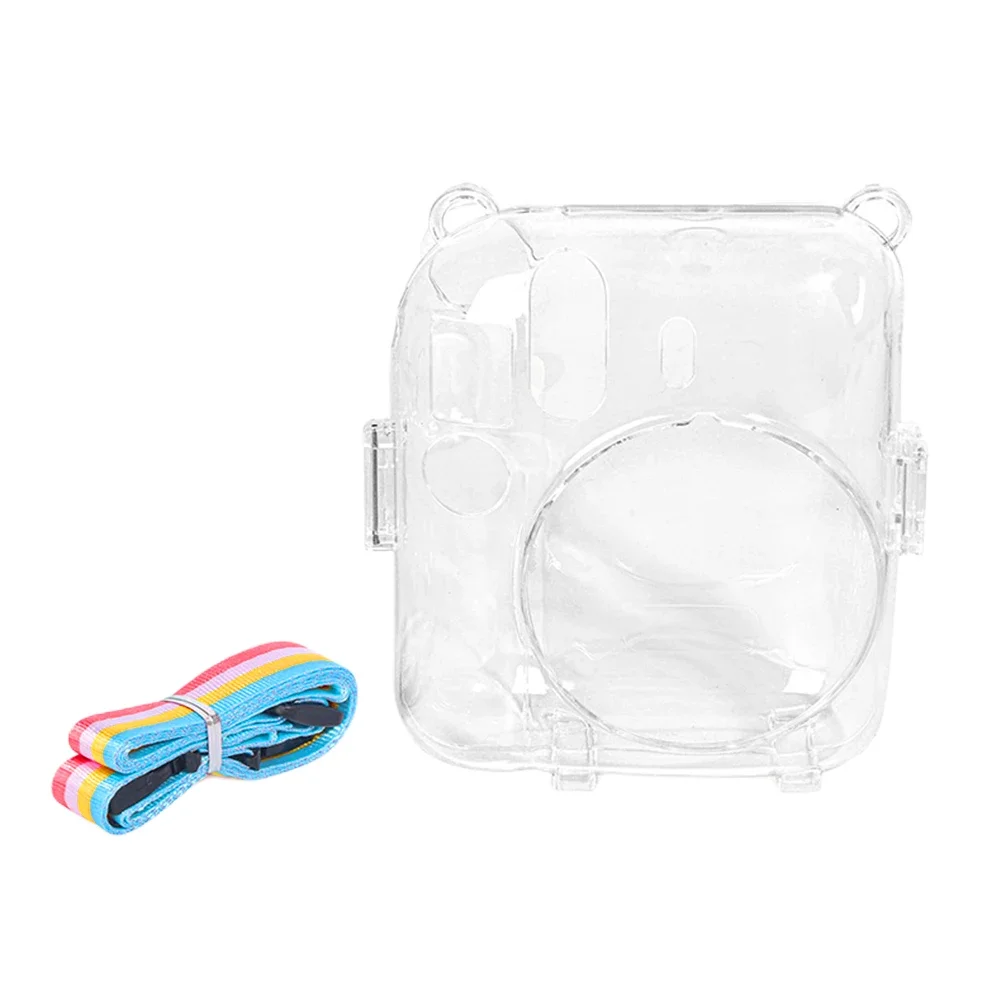 Mini Storage Case Transparent Cover Shell with Shoulder Strap Storage Box for Fujifilm Instax Mini 12 for Camera Instax Mini12