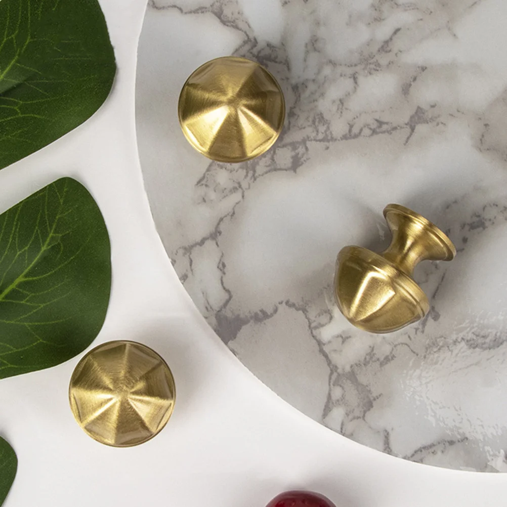 

Copper Octagonal Single Hole Knob Simple Cabinet Drawer Furniture Handle Durable Quality Material Home Decor Single Hole Knob