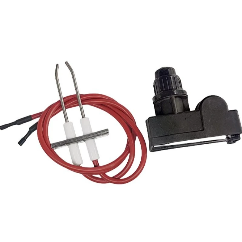 Gas Stove Double Ignition Electrode High Voltage Spark Igniter Wire Pin Pulse Length 450mm