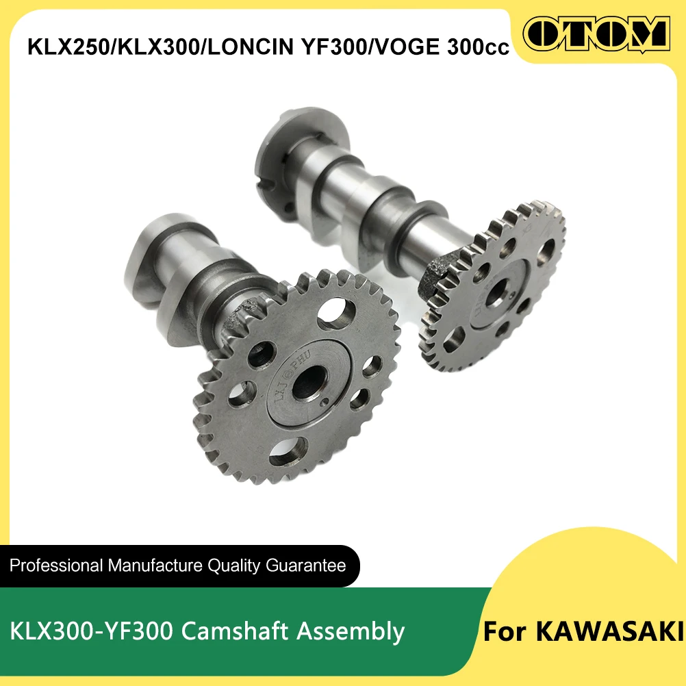 

OTOM KLX300 YF300 Motorcycle Camshaft Assembly For KAWASAKI KLX250 LONCIN Water cooled 300R VOGE 300CR6 Motocross Pit Dirt Bikes