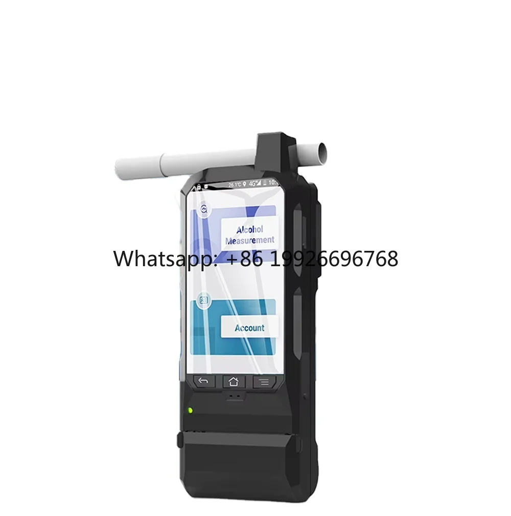 

Portable High Precision Alcohol Tester Built-in Printer 4-inch Touch Screen Fuel Cell Sensor WIFI GPS Beidou Positioning