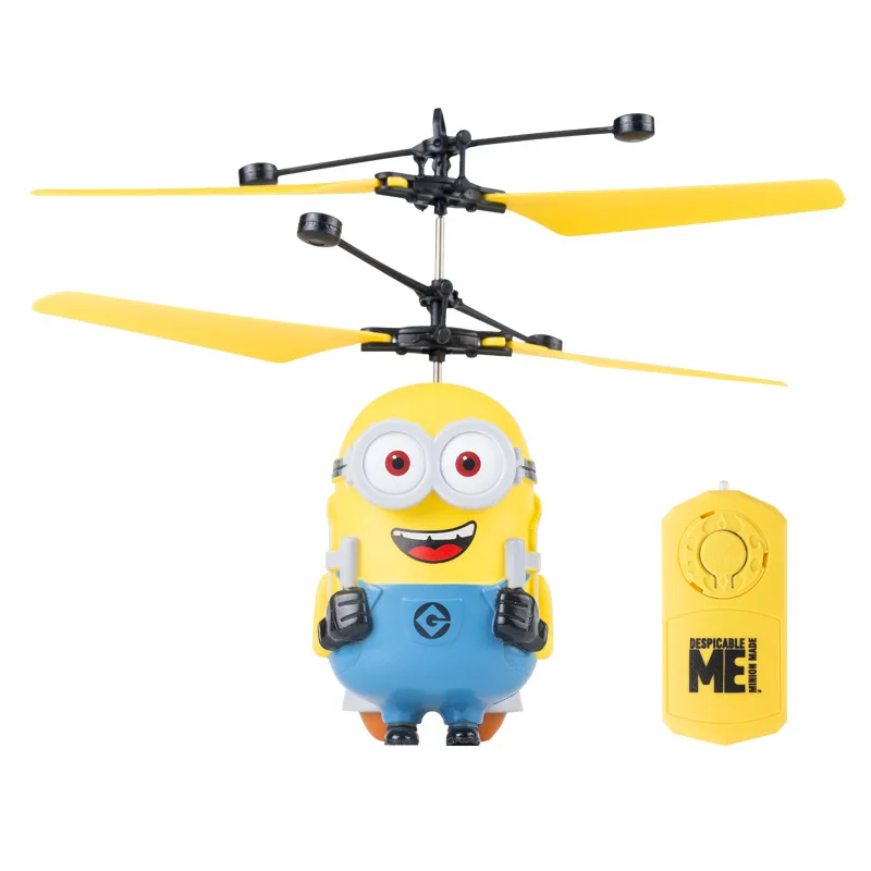 

Official Genuine Minions Remote Control Intelligent Induction Aircraft Children'S Toy Model Usb Charging Animation Surrounding