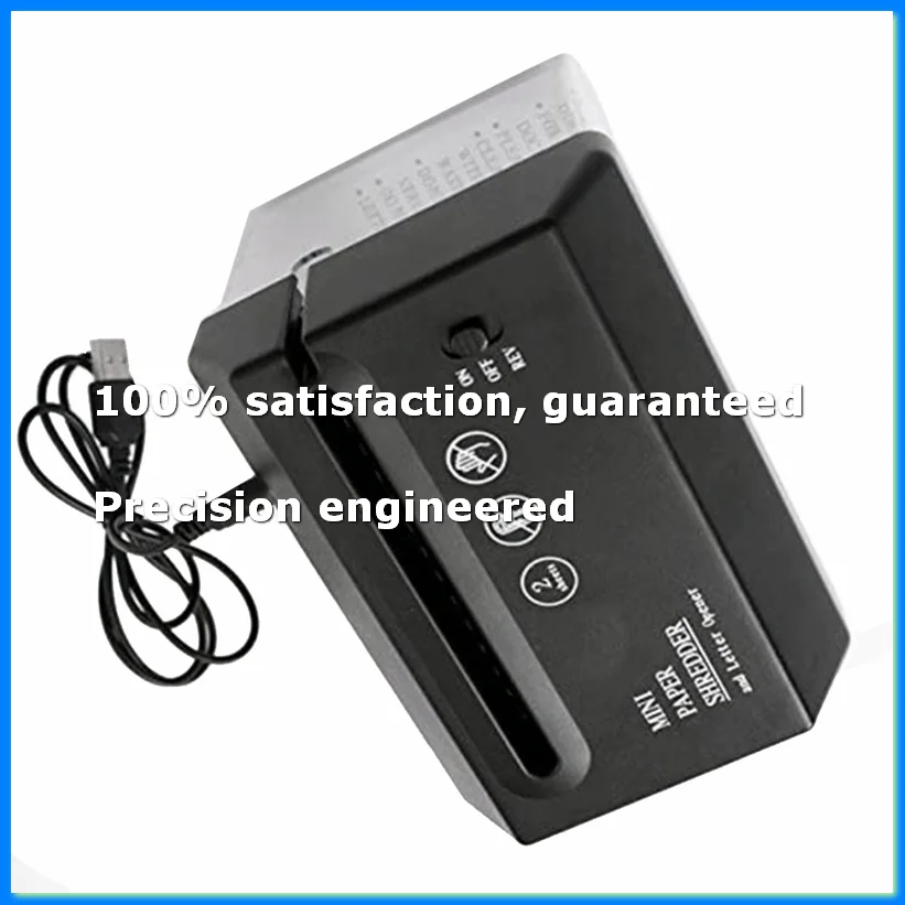 

Portable Electric Paper Shredder USB Battery Operated Shredder Documents Paper Cutting Tool for Home Office-A22U