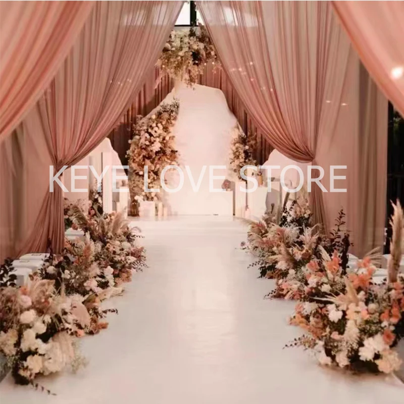 

5 м 10 м 12 м свадебная арка драпировка ткань шифоновая ткань драпировка свадебная церемония прием свадебные украшения декор для дня рождения