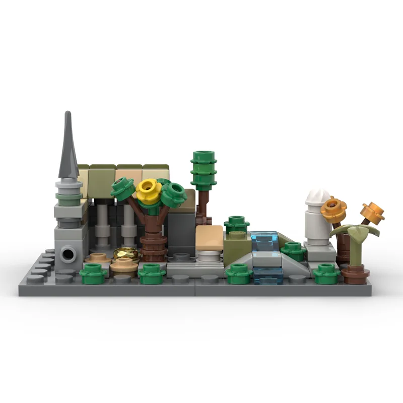 New 105Pcs Famous The Rings Movie Series Moc Council Mini Model Building Blocks Diy Creative Ideas Toy Bricks Birthday Gifts