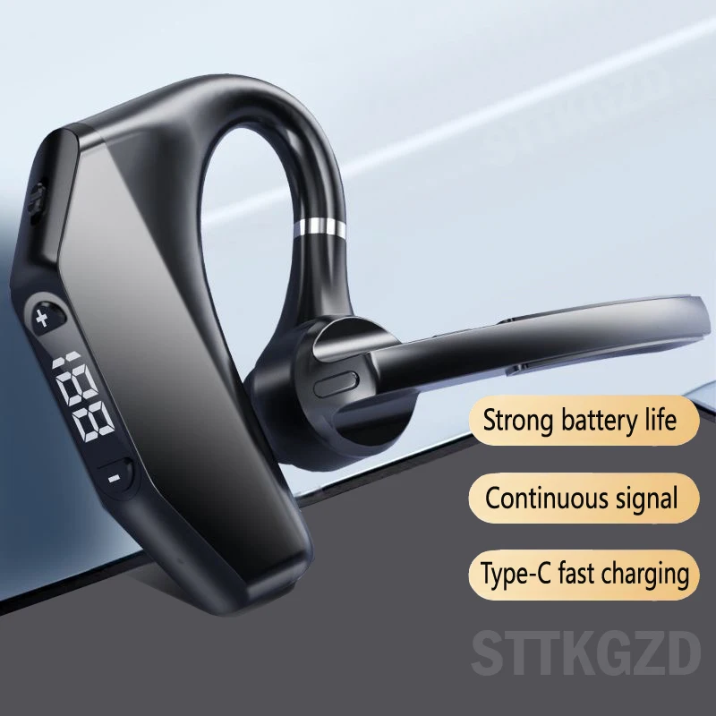 

Wireless Headphones With Dual Microphon Bluetooth Earphone ENC Noise Cancelling Hands-free Headset Busines Auriculares Driving