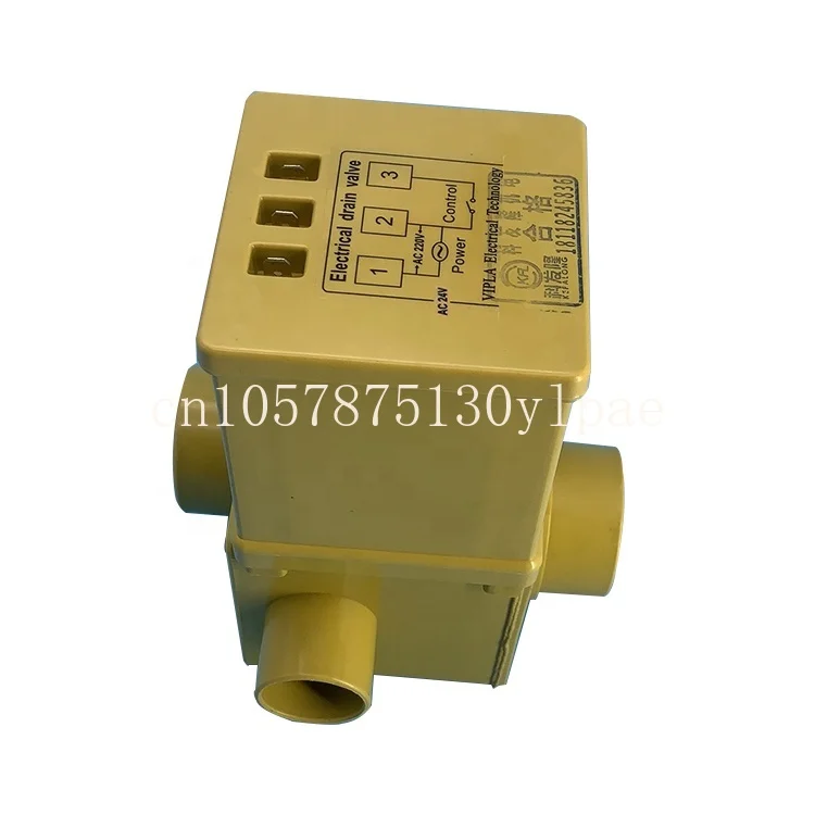 for industrial washing machine parts 3 inches 90 degrees 24V three wire Electronic drain valve used