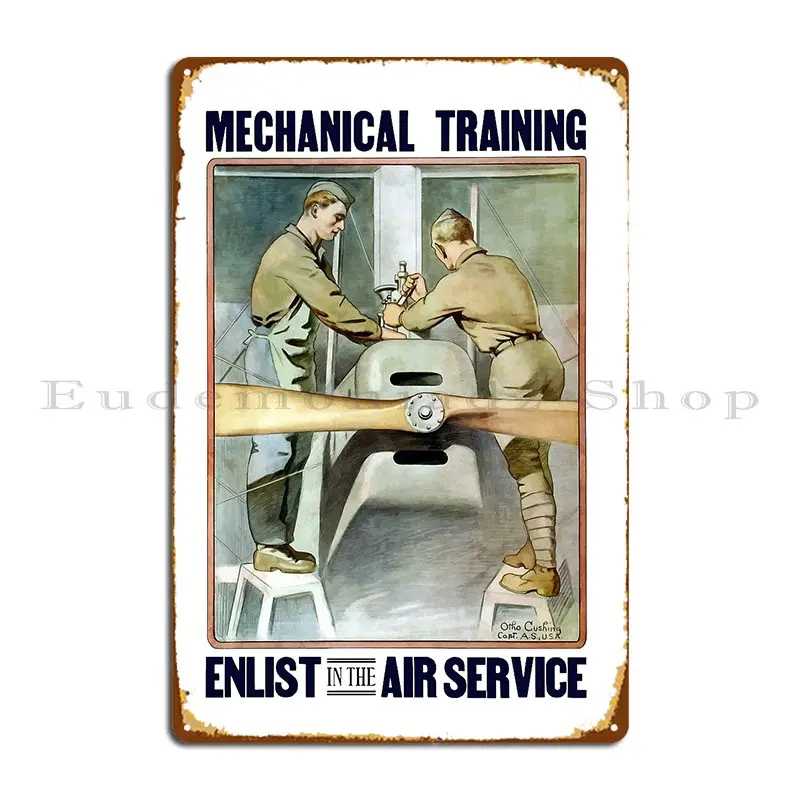 Enlist In The Air Service Ww1 Metal Sign Party Party Customized Personalized Plaques Tin Sign Poster