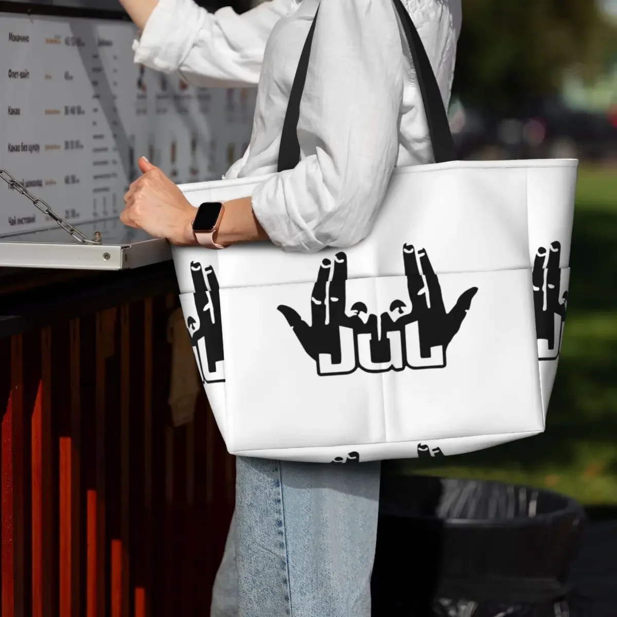 

Jul Sign 2 Beach Tote Bag Sport Gym Yoga Duffle Large Tote Bag Women Travel Bag Fitness bag