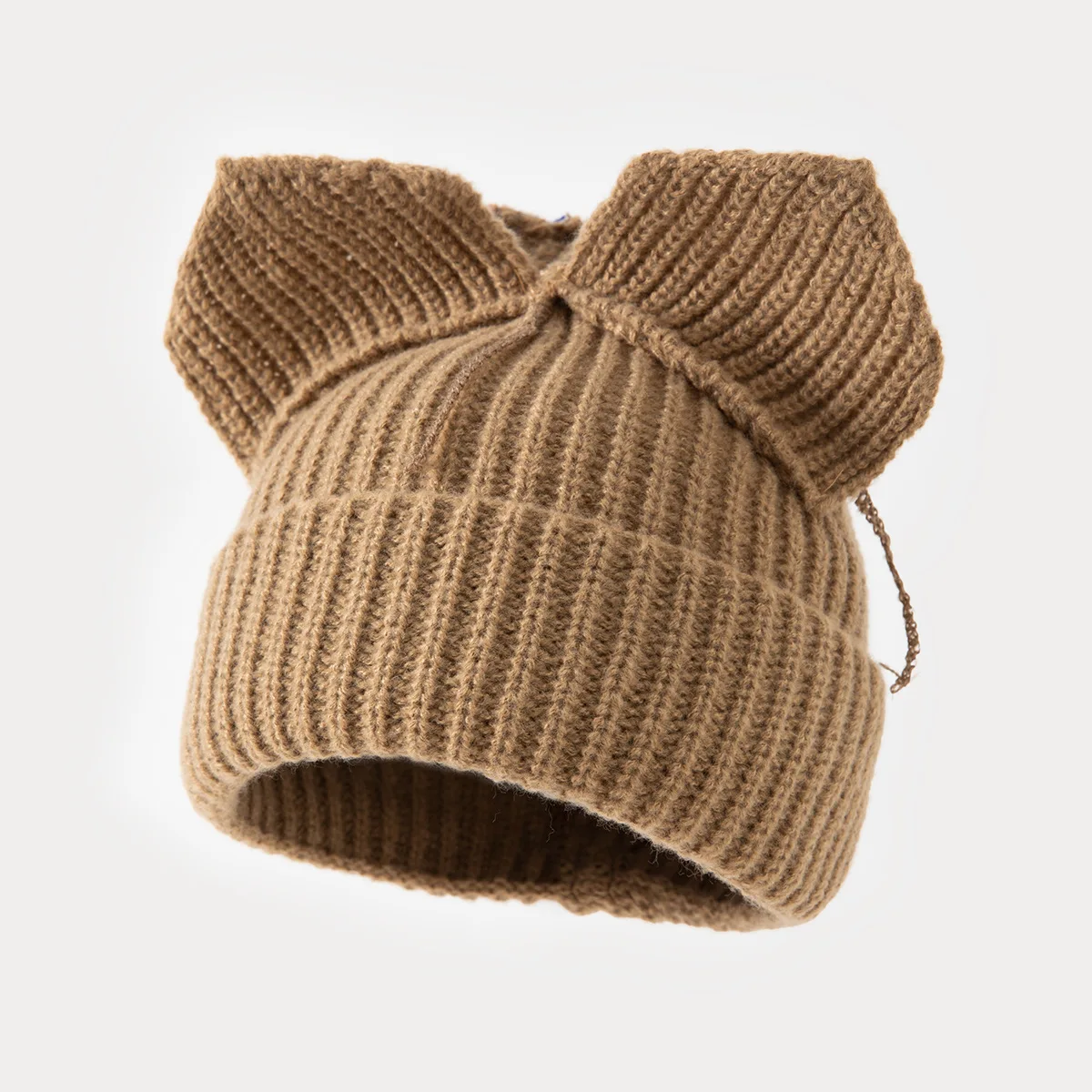 New Model Three-Dimensional Pig Ear Knitted Caps Men's And Women's Fashionable And Personalized Warm And Plus Thick Pullover Hat
