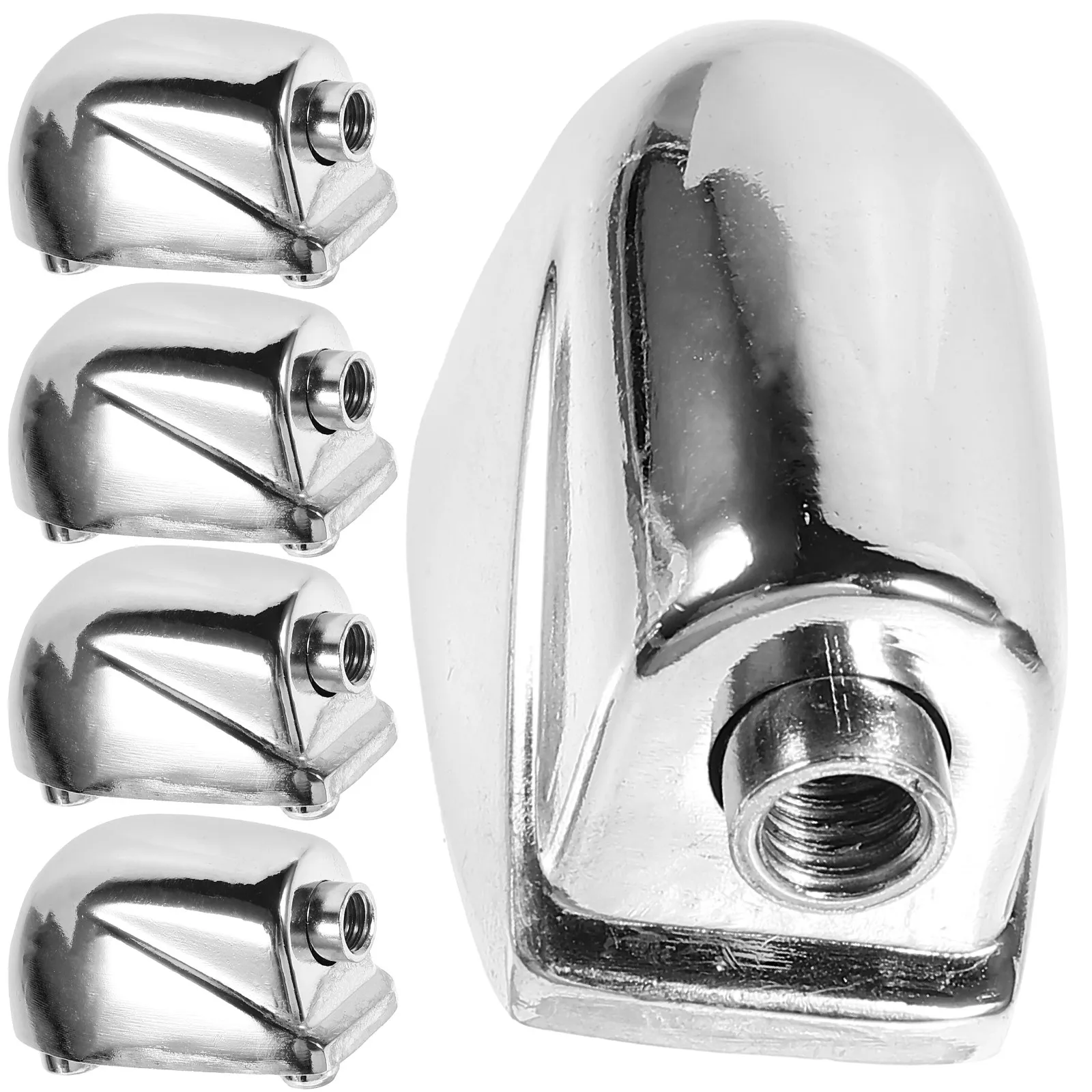 

5 шт. односторонних крюков-зажимов для малого барабана, сменные серебристые аксессуары для крепления ударных инструментов