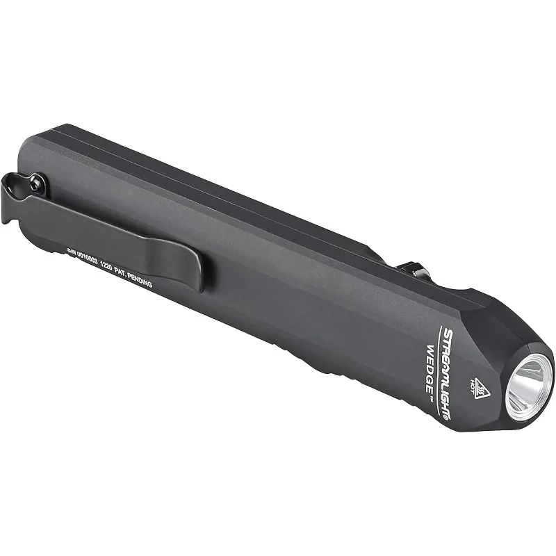 Streamlight 88810 Wedge 300-Lumen Slim ไฟฉายพกพาทุกวัน พร้อมสาย USB-C และเชือกเส้นเล็ก สีดํา