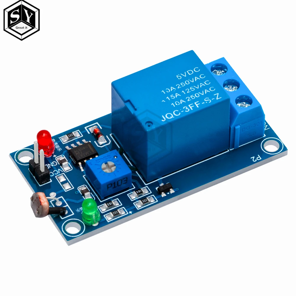 5V  Light Photoswitch Sensor Switch LDR Photoresistor Relay Module Light Detection Photosensitive Sensor Board For Arduino