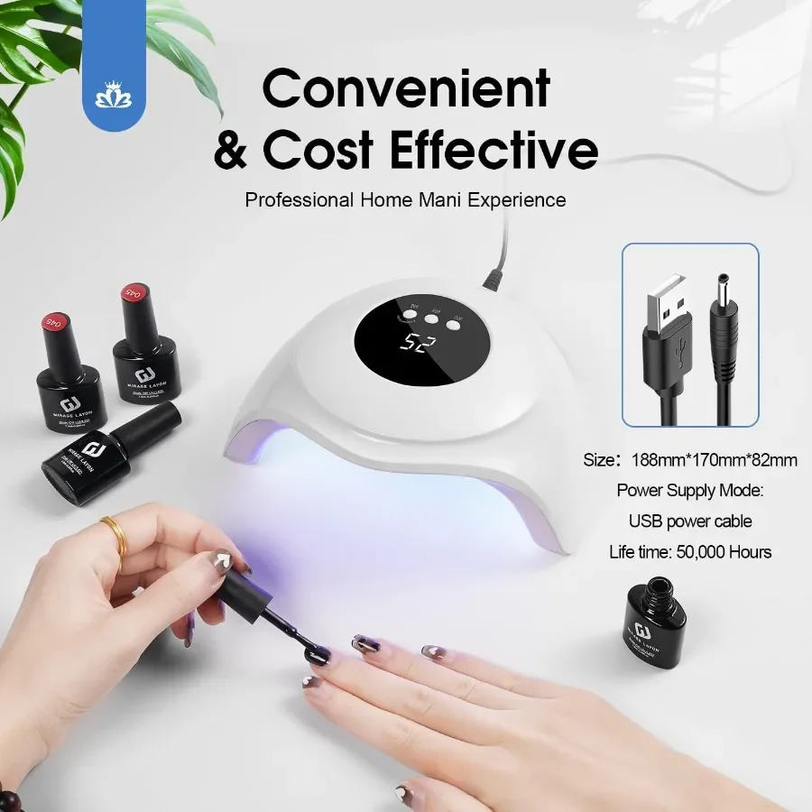 72W UV-nagellamp met sneller UV-licht voor gellaktoepassing met 3 instelbare timers Professionele automatische sensorfunctie