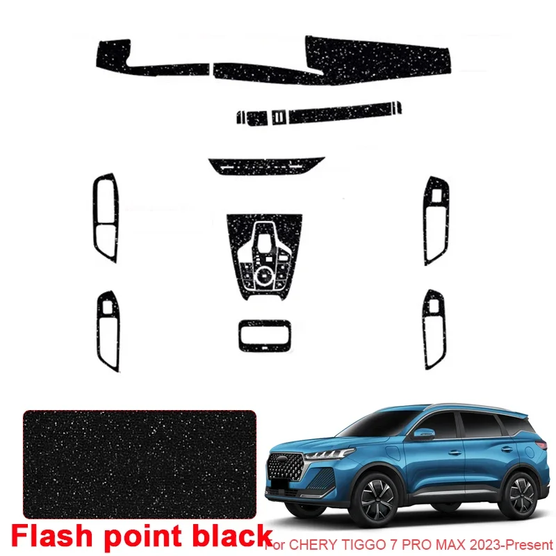 

Автомобильная карбоновая внутренняя наклейка, подъемная панель окна, наклейка для CHERY TIGGO 7 PRO MAX 2023-2026, защитная пленка для двери шестерни, аксессуар