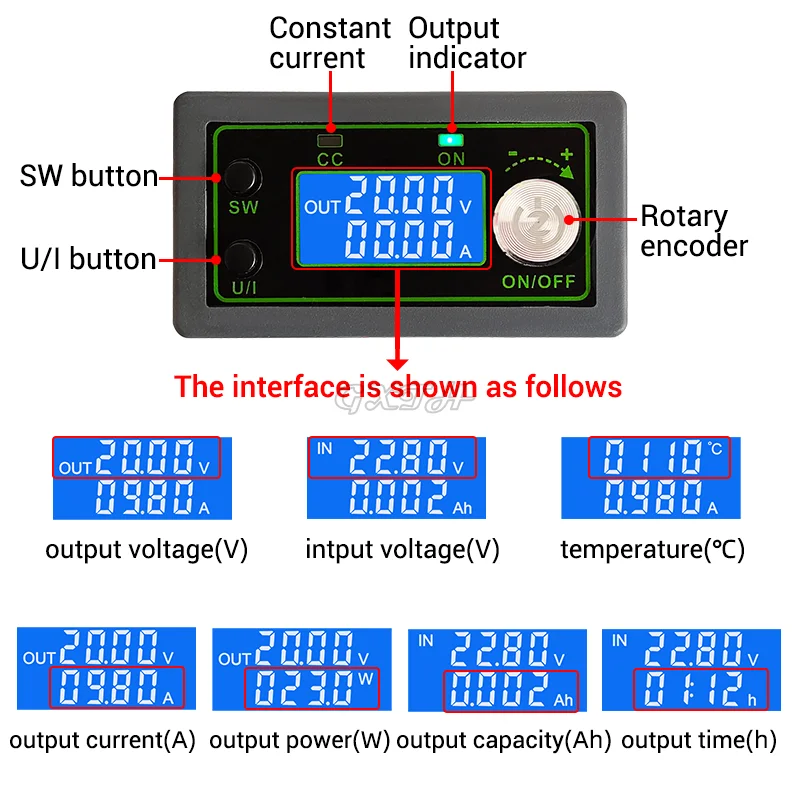 CNC DC Step-down stałe napięcie stały prąd 100V 1000W MPPT bateria słoneczna ładowanie zasilanie wysokie napięcie wysoka moc