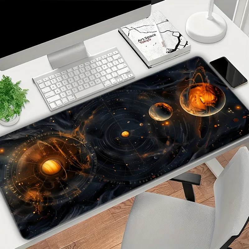 Sun Planet Series High quality rubber XXL game pad non-slip HD printing mousepad Office game learning desk mat can be customized